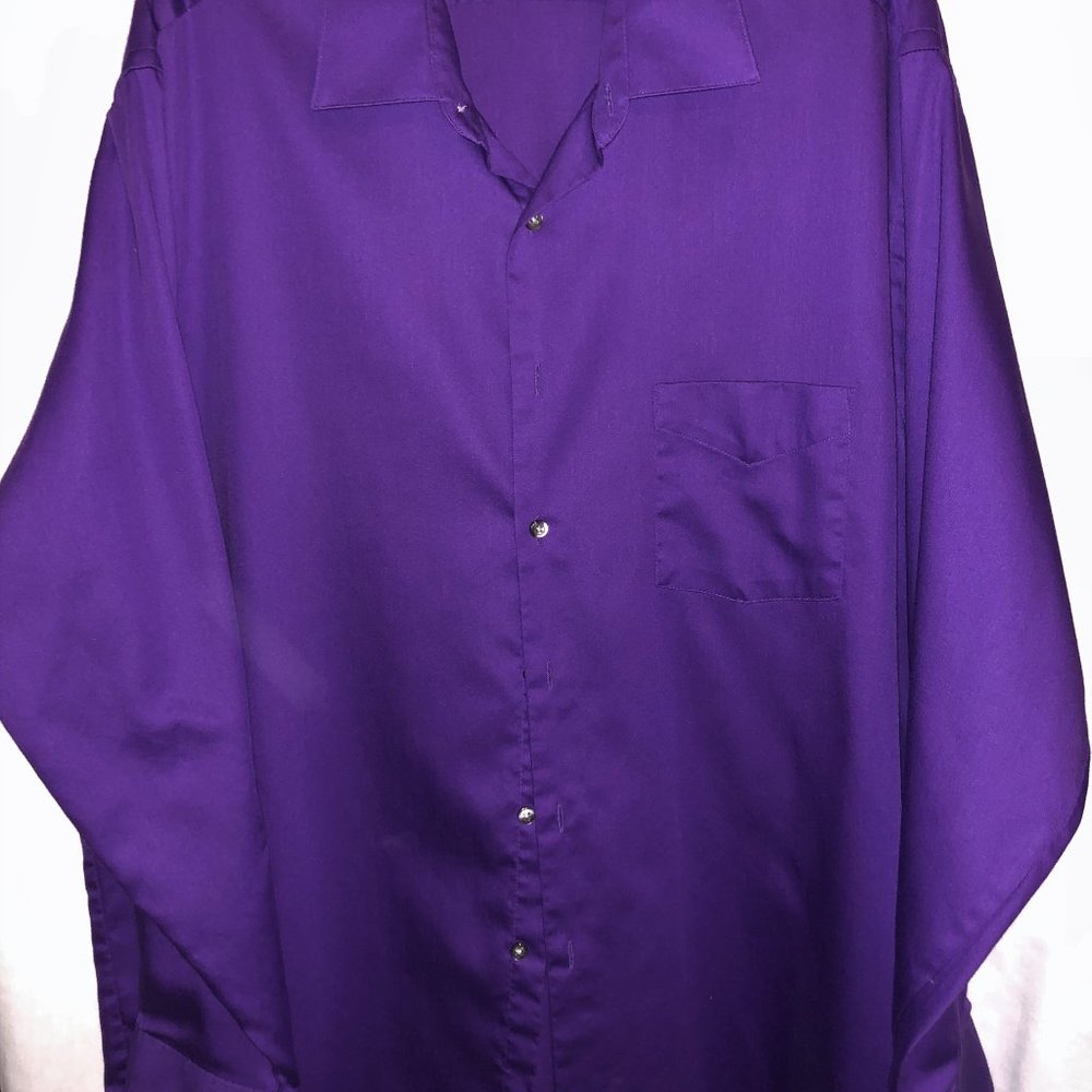 2/$20 Van Heusen L/S dress shirt purple 17.5 neck